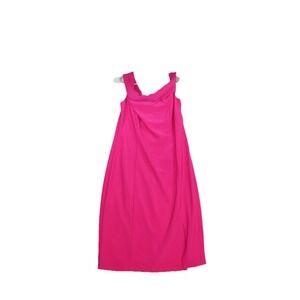 Frank Lyman Design Shift Dress Womens 16 Pink Cotton Cowl Neck Sleeveless Summer